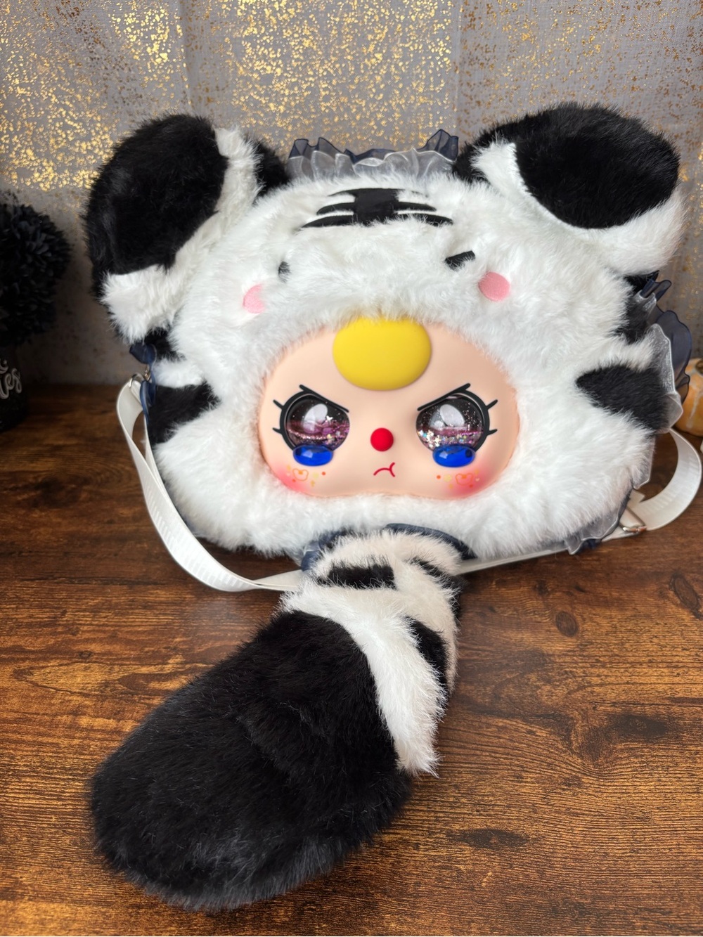 Baby Three 800% FairyTale Backpack Confirmed Grumpy Tiger w/ Liquid Glitter Eyes